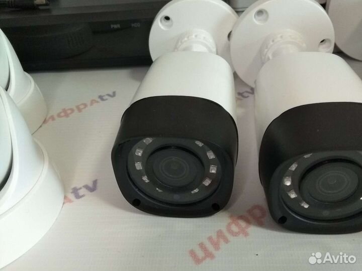 Видеонаблюдение 21 камера IP с микрофоном