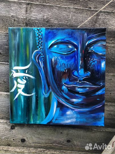 Картина Будда акрилом на холсте