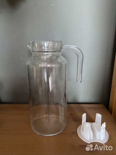 Кувшин графин стеклянный с крышкой