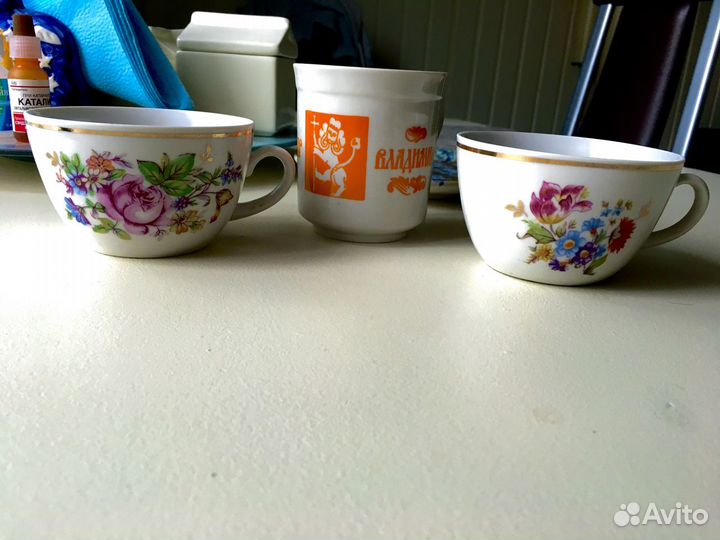Фарфоровые чашки, пиалы СССР