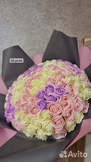 101 роза (цветы из мыла)