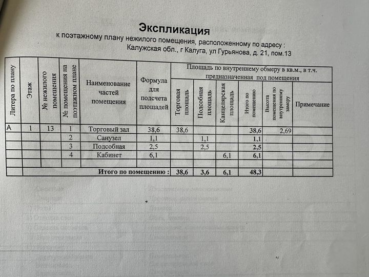 Свободного назначения, 48.3 м²