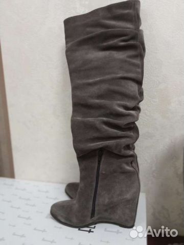 Сапоги замшевые женские 39 размер