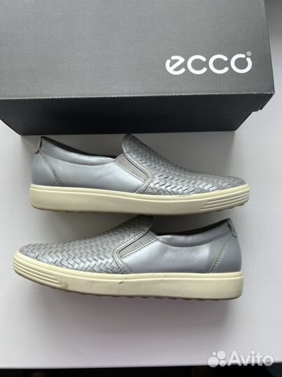 Слипоны туфли лоферы ecco 38.5-39