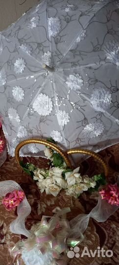 Зонт для фотосессий, украшения на машину