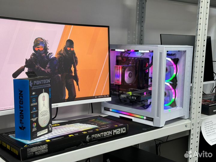 Игровой компьютер с монитором полный комплект