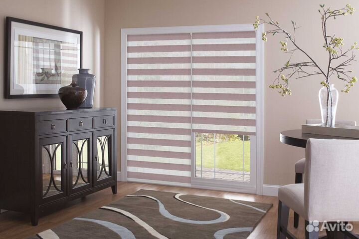 Рулонные шторы зебра на заказ от производителя