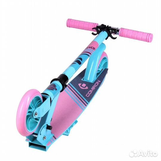 Самокат детский розовый складной