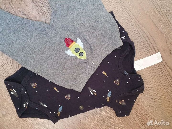 Рубашка боди штаны костюм для мальчика