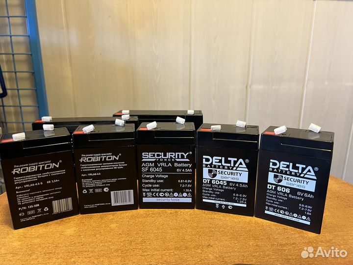 Аккумуляторы 6V свинцово-кислотные