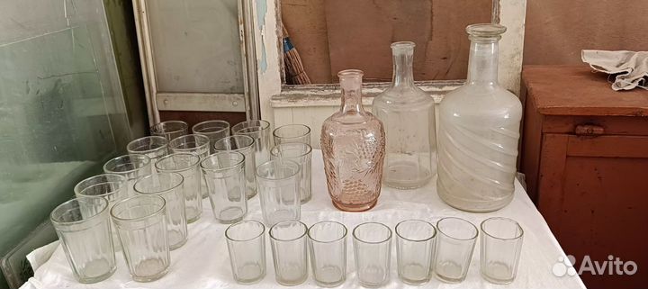 Графин с рюмками СССР