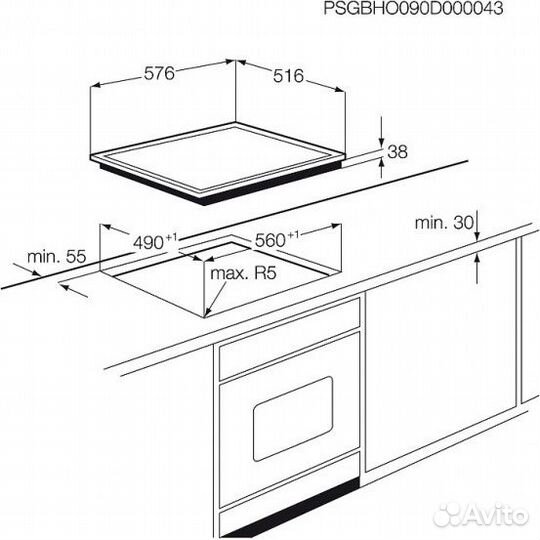 Варочная поверхность AEG HE560406XB