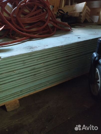 Гипсокартон влагостойкий 18 листов