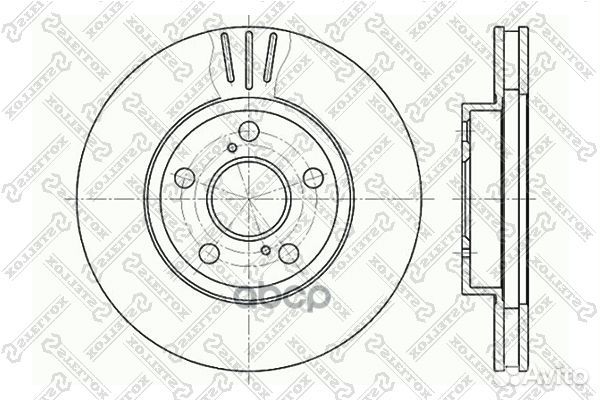 6020-4539V-SX диск тормозной передний Toyota C