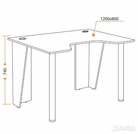 Стол компьютерный Strike