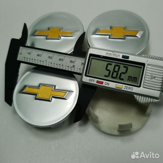 4шт Chevrolet 58мм/53мм колпаки для литых дисков