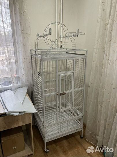 Клетка для птиц Triol BC18-1W, белый, 83*77*178 см