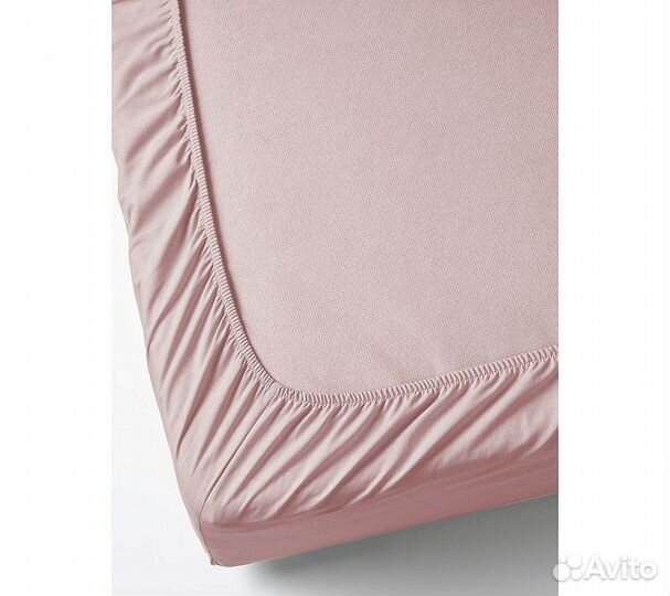 Простынь GoodNight Сатин 160х200х20 Розовый на рез
