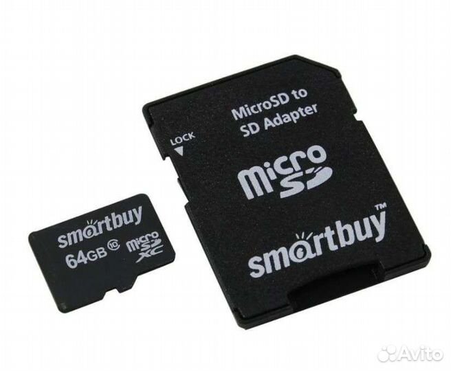 Карта памяти MicroSD 64 гб