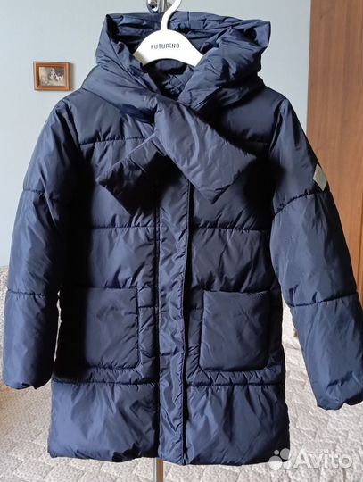 Куртка удлиненная осенняя/зимняя для девочки 122