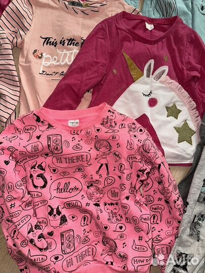 Брендовые вещи пакетом девочке 110 116 122