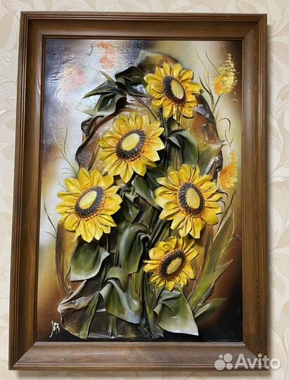 Картины из кожи, из камня 3D