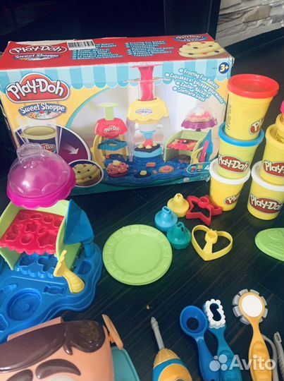 Play doh мистер зубастик, фабрика мороженного