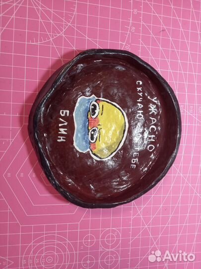 Тарелка из глины