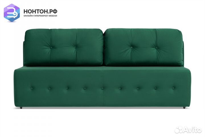 Диван еврокнижка Сити изумрудный