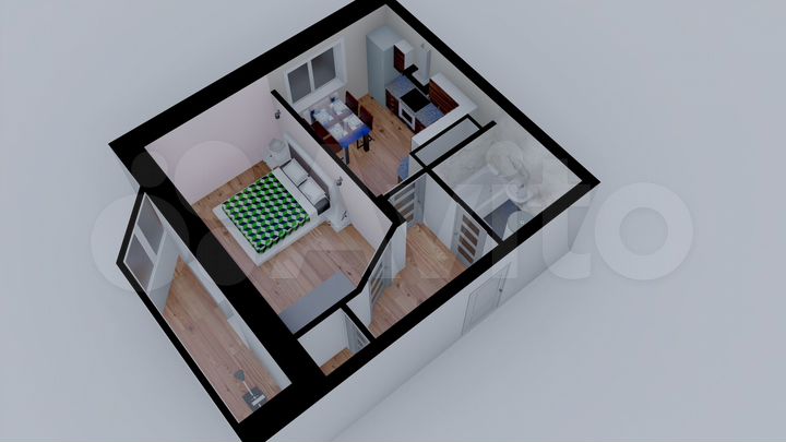 1-к. квартира, 37,8 м², 4/16 эт.