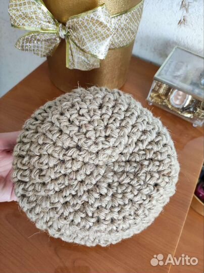 Корзина плетеная из джута