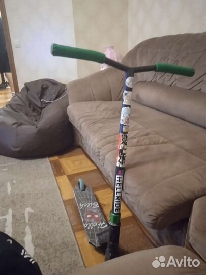 Трюковой самокат кастом парк