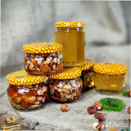 Натуральный мёд с орехами