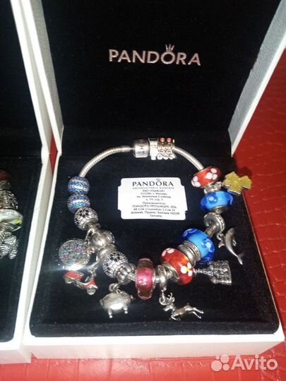 Pandora много шармы кольца серьги браслеты