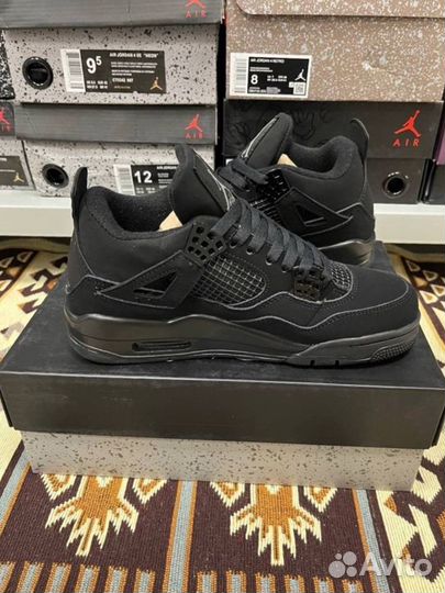 Кроссовки Nike Air Jordan 4 Black Cat новые