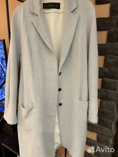 Пальто льняное zara