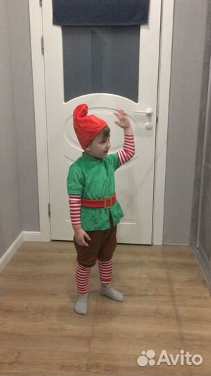 Новогодний костюм гномика 104