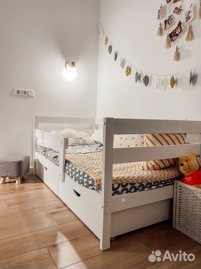 Детская кровать от 3 лет с бортиками