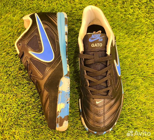 Nike Lunar Gato черные футзалки