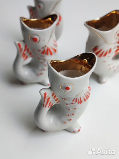 Коньячный набор «Рыбы» Фарфор