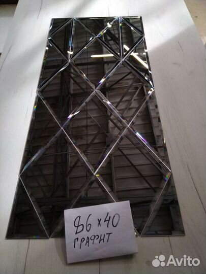 Зеркало фацетное графит