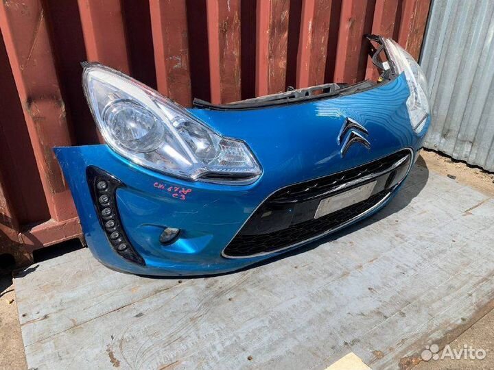 Срез морды Citroen C3 A51 галоген Ситроен С3 А51