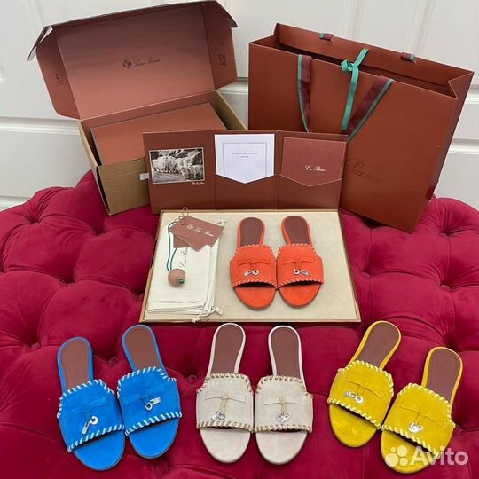 Шлепанцы loro piana 4 цвета