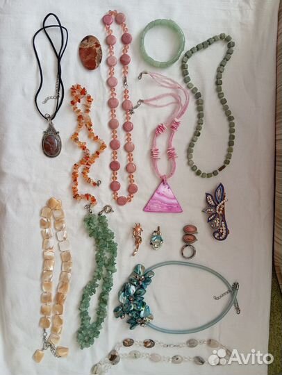 Бижутерия бусы серёжки браслеты броши