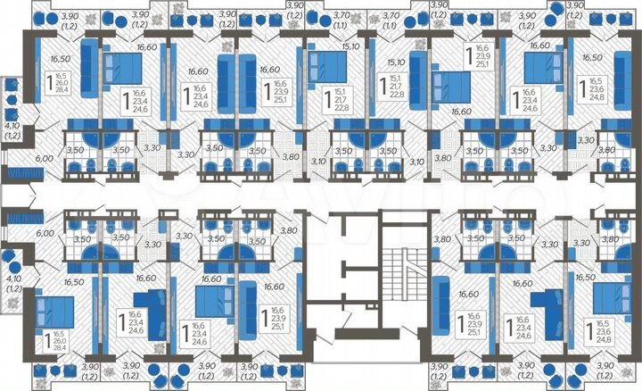 Апартаменты-студия, 25,1 м², 10/12 эт.