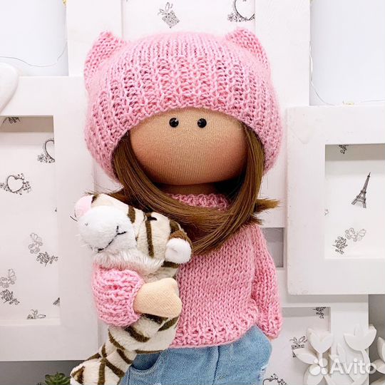 Кукла 30 см в сопровождении маленького друга