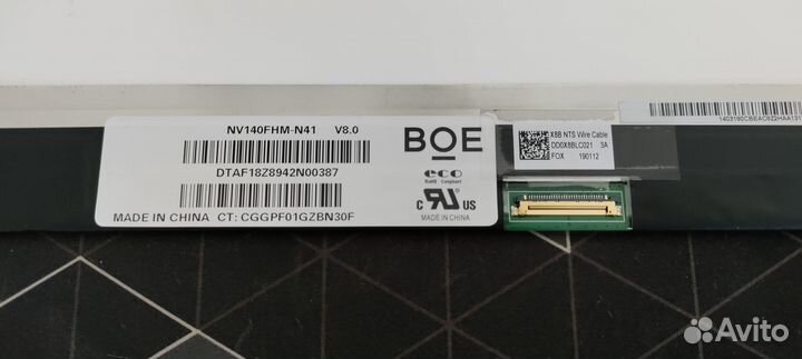 Матрицы Slim для ноутбука NV140FHM-N41, 156HGE-EAL