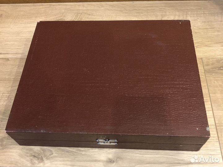 Набор столовых приборов мельхиор Уральская Троянда