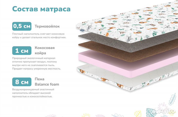 Детский матрас 80х190 Dimax Сорванец