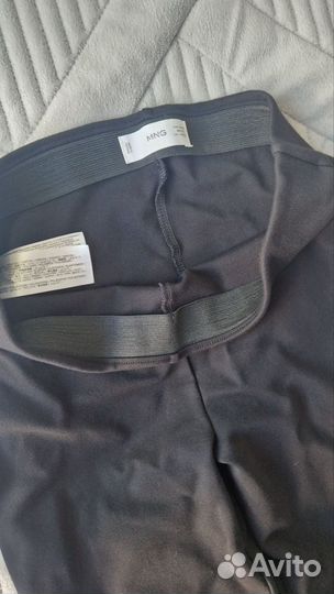 Брюки леггинсы с разрезами mango 44 m трикотажные